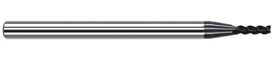 Picture of Harvey Tool 45724-C3 .375 D V-Helix MA, 3x LOC, AlTiN End Mill Standard Flute Standard Helix Carbide AlTiN Single End Square Sharp